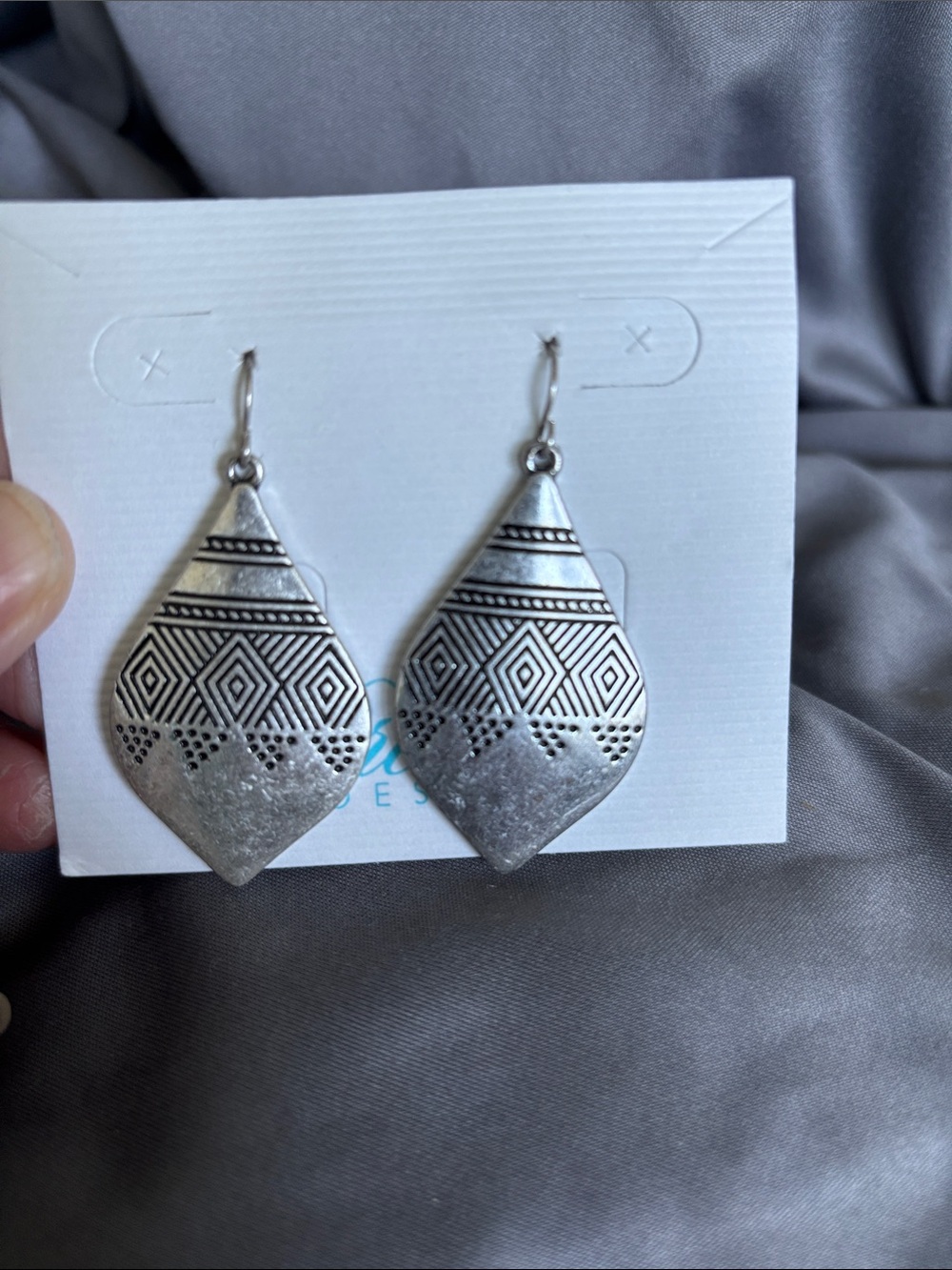 Vintage Premier Designs Antiqued Silver Earrings